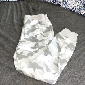 Ghost grey joggers.
